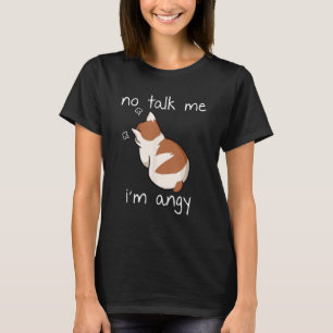 Nee praat tegen me Ik ben boze kattendieren katach T-shirt