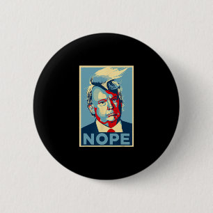 Nee protest ronde button 5,7 cm
