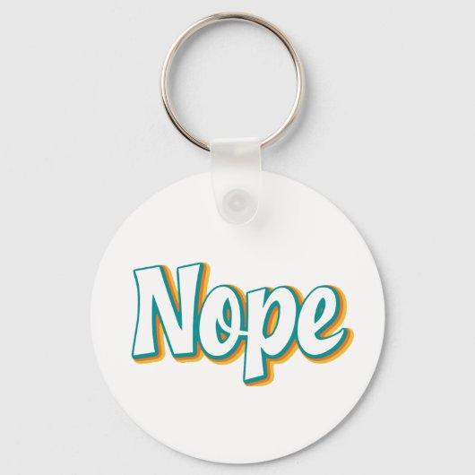 Nee Retro Sleutelhanger (Voorkant)