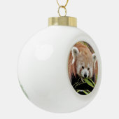 Nee, rode panda. Panda roux. Keramische Bal Ornament (Links)