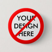  "NEE" RONDE BUTTON 5,7 CM (Voorkant)