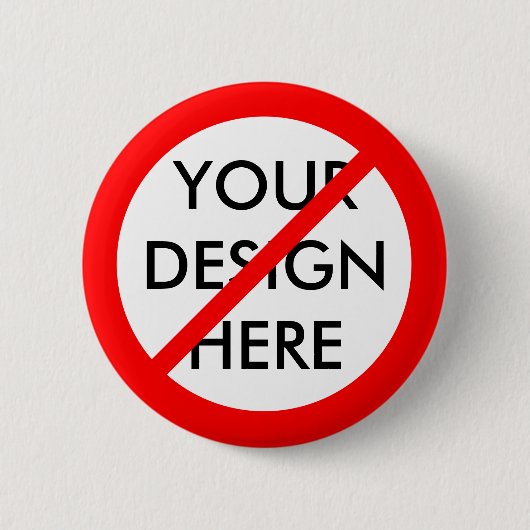  "NEE" RONDE BUTTON 5,7 CM (Voorkant)