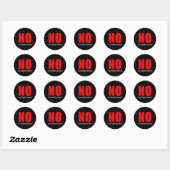 NEE RONDE STICKER (Vel)