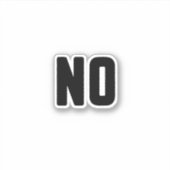 Nee Sticker (Voorkant)