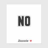 Nee Sticker (Vel)