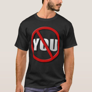 Nee, symbool (voor donkere kleuren) t-shirt