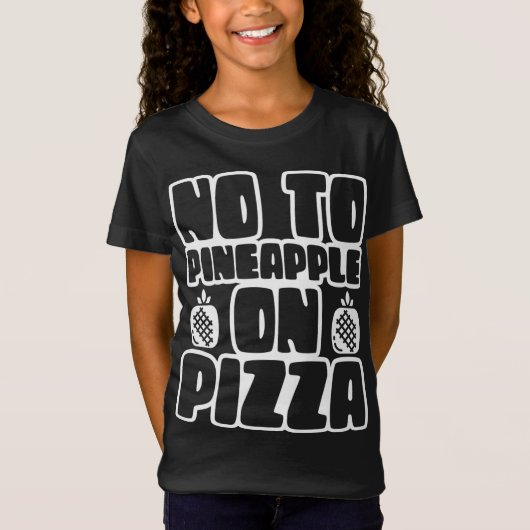 Nee tegen ananas op Pizza Hawaii Gezegden Hawaii T-shirt (Voorkant)