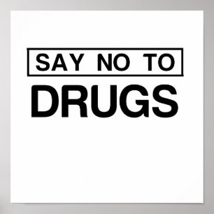 NEE TEGEN DRUGS POSTER