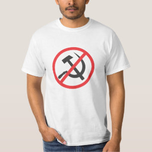 Nee tegen het communisme! Nee tegen het socialisme T-shirt