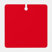 Nee tegen het Santa Square Metal ornament (Achterkant)