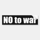 NEE tegen oorlog Bumpersticker (Voorkant)