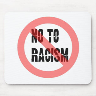 Nee tegen racisme Anti-racisme-slogan Muismat