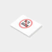 Nee tegen racisme | Anti-racisme-slogan Post-it® Notes (Schuin)