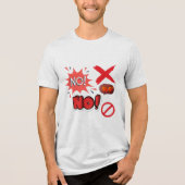 Nee! Tri-Blend Shirt (Voorkant)