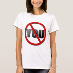 Nee, u-symbool (voor lichtkleuren) t-shirt