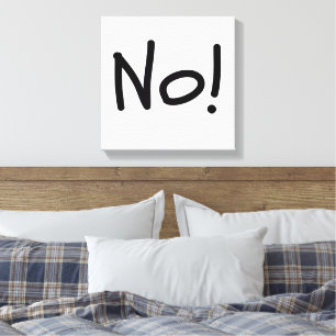 Nee! Vet statement canvas print