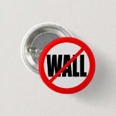 "NEE WALL" RONDE BUTTON 3,2 CM (Voorkant /achterkant)