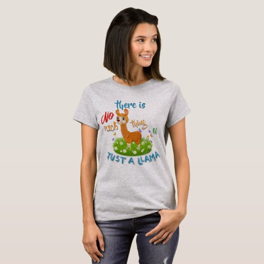 NEE ZO NET ALS EEN LLAMA T-SHIRT (Voorkant volledig)