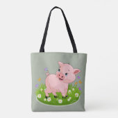 NEE ZO ZOALS EEN PIG TOTE BAG (Achterkant)