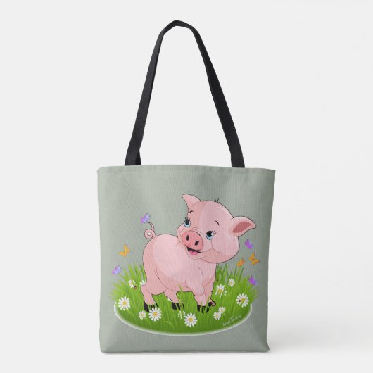 NEE ZO ZOALS EEN PIG TOTE BAG (Achterkant)