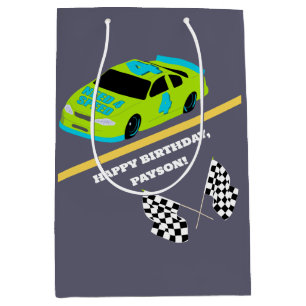 Need 4 Speed Race Car Boys 4e verjaardagsfeestje Medium Cadeauzakje