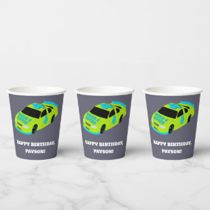 Need 4 Speed Race Car Boys 4e verjaardagsfeestje Papieren Bekers