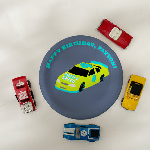 Need 4 Speed Race Car Boys 4e verjaardagsfeestje Papieren Bordje