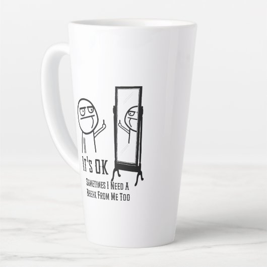 Need a Break Latte Mug (Angle gauche)
