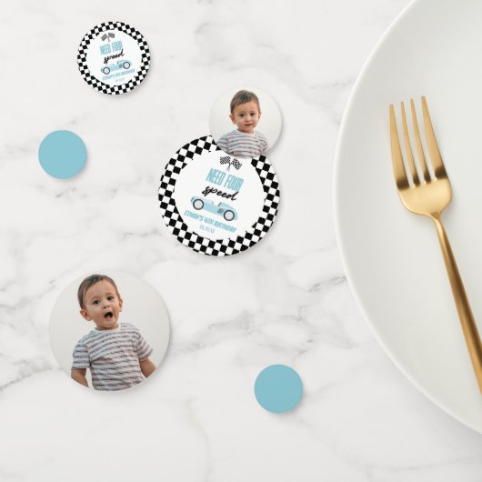 Need for Speed Blue Race Auto 4e Verjaardagsfeestj Confetti (Groep)