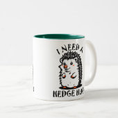 Need Hedge Hug Tweekleurige Koffiemok (Voorkant rechts)