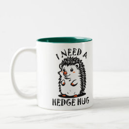 Need Hedge Hug Tweekleurige Koffiemok
