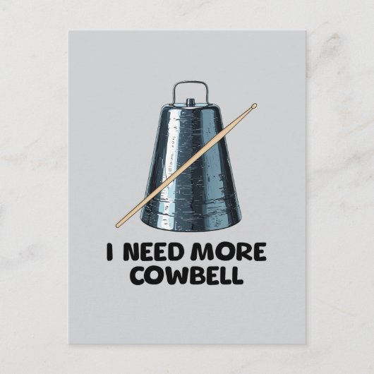 Need More Cowbell Feestdagenkaart (Voorkant)