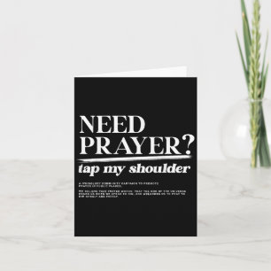 Need Prayer Tap My Shoulder Christelijke Mannen Vr Kaart