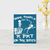 Need Sarcasm Pat Just Humor Back People Some Stick Kaart (Gele Bloem)