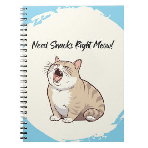 Need Snacks Right Meow Notitieboek
