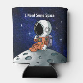 Need Space, Astronaut, Spaceman, Aangepast Blikjeskoeler (Achterkant)