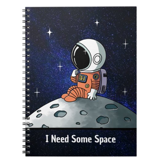 Need Space, Astronaut, Spaceman, Aangepast Notitieboek (Voorkant)