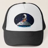 Need Space, Astronaut, Spaceman, Aangepast Trucker Pet (Voorkant)
