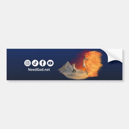 NeedGod.net Auto Decal Bumpersticker (Voorkant)