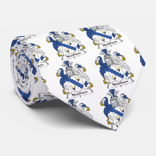 Needham Family Crest Stropdas (Opgerold)