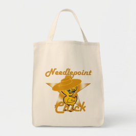 Needlepoint Chick #10 Tote Bag