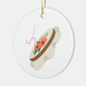 Needlepoint Keramisch Ornament (Links)