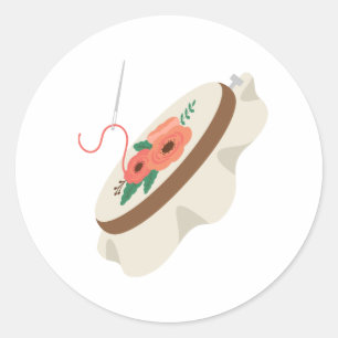 Needlepoint Ronde Sticker