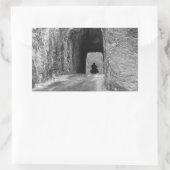 Needles Highway Tunnel Rechthoekige Sticker (Tas)