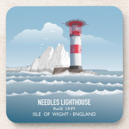 Needles Lighthouse Bier Onderzetter