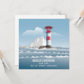 Needles Lighthouse Kaart (Voorkant / Achterkant in situ)