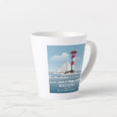 Needles Lighthouse Latte Mok (Rechterhoek)
