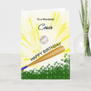 Neef Baseball Birthday-kaart Kaart