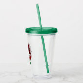 neef-bemanningsbuffel met kerstboom acryl drinkbeker (Links)