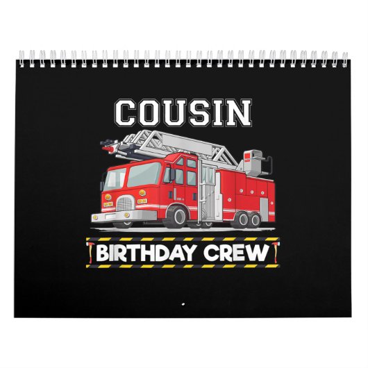 Neef brandweerman op de bommen kalender (Hoes)